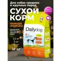 Корм сухой Dailydog для собак средних и крупных пород, с индейкой, 18 кг