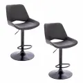 Комплект барных стульев Flash Everprof экокожа черного цвета (2шт)