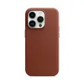 Кожаный чехол Магсейф для iPhone 14 Pro Max Umber / Leather Case Магсейф для Айфон 14 Про Макс / Медный