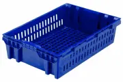 Ящик 27 л Дигрус перфорированный 600х400х152 синий Я/ПЕР-27-С/Д