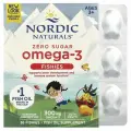 Nordic Naturals, Nordic Omega-3 Fishies, рыбки с омега-3, для детей от 2 лет, вкус тутти-фрутти, 300 мг, 36 рыбок