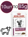 Влажный корм Royal Canin Renal Feline (Говядина), для кошек с заболеванием почек, кусочки в соусе (10шт по 85г) Австрия