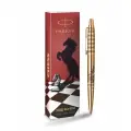 Шариковая ручка Parker Jotter HORSE Ход конем Special Edition Gold GT цвет чернил: blue в подарочной упаковке. 1953203_LE26
