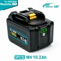 Мощный аккумулятор 10,2 Ah для инструмента МАКИТА с LCD дисплеем уровня заряда