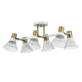 Lumion 8045/6C MODERNI LN25 белый, латунь/белый металл/металл Люстра потолочная Е14 6*40W 220V ANRIYA