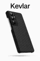 Чехол Keephone Kevlar, для Samsung Galaxy S25 Ultra, карбоновый c Magsafe