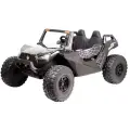 Детский электромобиль RiverToys A707AA 4WD черный Spider с дистанционным управлением, двухместный, полноприводный