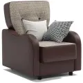 Кресло для отдыха Классика В Корфу беж и экокожа шоколад