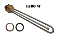 ТЭН для водонагревателей нержавейка с терморегулятором 1,5 кВт, тип Ariston в комплекте с гайкой и прокладкой