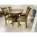 Стол и стулья Презент 130х80/40, в раздвижном виде 170*80. столешница МДФ . ножки из массива березы , темный орех