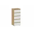 Комод для одежды Нонтон Инта, 50.2x46x118,8 см, Дуб Золотой / Белый