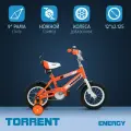 Детский велосипед TORRENT Energy (1 скорость, добавочные колеса, рама сталь, колеса 12)