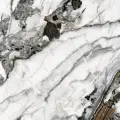 Самоклеящаяся антивандальная пленка для декора мебели и кухонных фартуков. Мрамор белый с серым. 60х155 см.