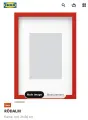Рамка для фото /картин IKEA RÖDALM, красный, 21x30 см , пластик/бумага