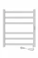 Полотенцесушитель электрический 600х500 INDIGO Oktava Slim 3 (LСLOKS3E60-50WMRt) универсальное подключение, белый