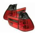 Комплект тюнинг фонарей BMW X5 e53 1998-2006 красно-тонированные