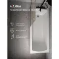 Акриловая ванна 1MarKa Модерн (Modern) 01мод1880 без опоры 180x80, пристенная, белая, глянцевая, прямоугольная