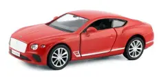 Машина металлическая RMZ City 1:32 The Bentley Continental GT 2018 (цвет красный) (554043-RD)