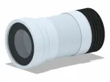Удлинитель гибкий для унитаза АНИ Пласт K728R выпуск 110 мм 340-870 мм