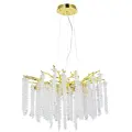 Подвесная люстра De Markt Лайма 467011808, G9, 480Вт, кол-во ламп:8шт, Золото