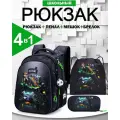 Рюкзак школьный для мальчика начальной школы, с анатомической спинкой для первоклассника, набор 4 в 1, SkyName