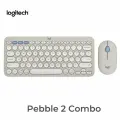 Комплект клавиатура + мышь Logitech Pebble 2 Combo, светло-серый
