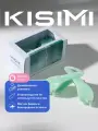 Заколка-краб для волос KISIMI, размер M, цвет: лазурный, коллекция: UNIQUE, 1 шт