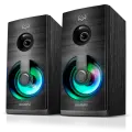SVEN SPS-512 2.0 колонки чёрные (2x3W, USB, RGB подсветка, дерево)