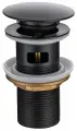 Донный клапан для раковины с переливом Allen Brau Priority 5.31023-31 черный матовый