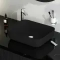Раковина AM.PM Func, накладная, фарфор, черная, 51х40.5х13.5 см