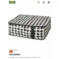 Сумка для хранения IKEA SÄCKKÄRRA, белый/многоцветный, 55x49x19 см
