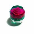 Насадка на рычаг КПП Розочка зеленая с розовым