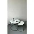 Комплект журнальных столиков LUCHI, металл, керамогранит, для гостиной, 60х60 см