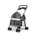 Тележка для кошек и собак GVBB G09, складная, воздухопроницаемая, серая