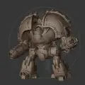 Миниатюра Warhammer 40000 - Дредноут модели Сатурнин (Альт скульпт)