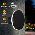 Фасадный светильник Arte Lamp AMSTERDAM A1212AL-1BK LED чёрный