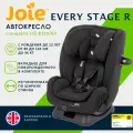 Joie Every Stage R детское автокресло универсальное, цвет Shale черный, группа 0/1/2/3 с рождения до 12 лет (0-36 кг, до 145 см), стандарт ECE R129/03, протестировано ADAC, OAMTC