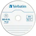 Диски чистые Verbatim M-DISC BD-R DL 50 ГБ 8X, 5 штук, branded