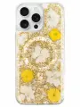 Чехол K-DOO MAG Flowers iPhone 16 Pro Max, желтый c поддержкой MagSafe