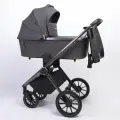 Коляска детская Peppy Monaco 2 в 1 GP Antrazit (графитовый), рама графит, шлифованный алюминий