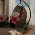 Кресло-качели Авиано, Malacca, искусственый ротанг/текстиль, влагостойкое, до 150кг
