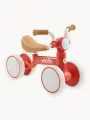 50058, Беговел детский Wally Happy Baby, беговел от 1 года, четырехколесный, каталка для малышей, красный