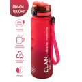 Бутылка для воды спортивная, для холодных и горячих напитков 1000мл Elan Gallery Style Matte с углуб. д/пальцев, амарант