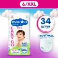 Подгузники трусики MARABU/МАРАБУ, размер 6 XXL (15+ кг), 34 шт