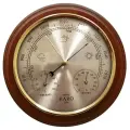 Метеостанция механическая БРИГ КМ91420ТГБ-М настенная. Цвет махагон. Барометр-анероид, гигрометр, термометр.