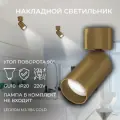 Накладной светильник под сменную лампу, спот поворотный Ledron MJ-1184 Gold MR16, GU10
