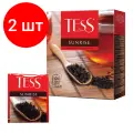 Комплект 2 шт, Чай TESS (Тесс) Sunrise, черный цейлонский, 100 пакетиков по 1.8 г, 0918-09