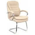Кресло для посетителей Everprof Valencia CF - бежевое (экокожа)