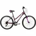Велосипед женский горный FOXX 26 SALSA скоростной, фиолетовый, размер 19