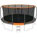 Батут с защитной сеткой Clear Fit OrangeHop 16Ft, диаметр 487 см, высота 269 см, до 200 кг